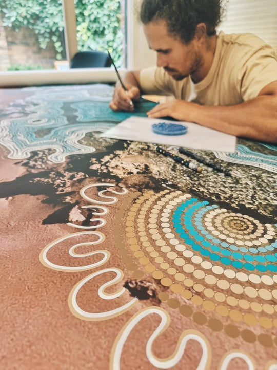 Salty One X Burruguu Art Collab 1/1 **Original Artwork ** 2.5m x 1.4m