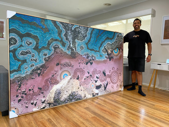 Salty One X Burruguu Art Collab 1/1 **Original Artwork ** 2.5m x 1.4m