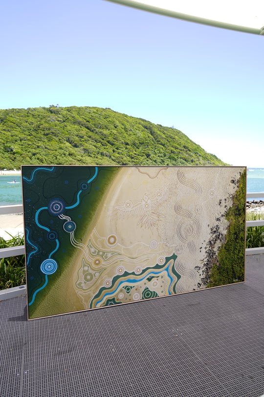 Salty One X Bundjalung Dreaming "Two Worlds, One Journey" **Original Artwork**